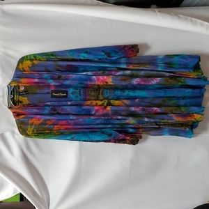TIE DYED CARDIGAN #4-BY SACRED THREADS-ONE SIZE